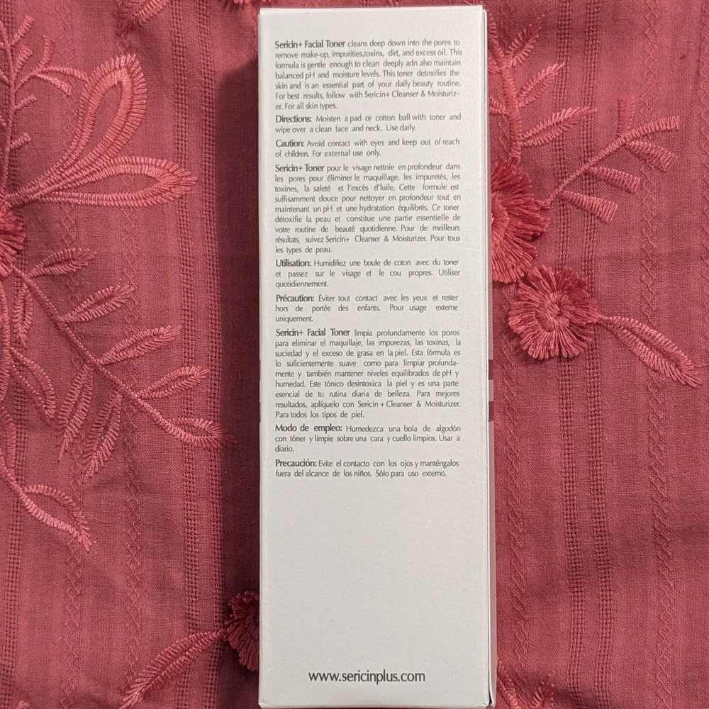 New Sericin+ Detox Facial Toner - New In Box
